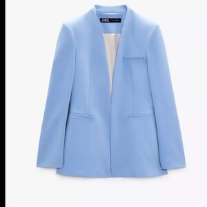 Zara Women's Sky Blue Blazer